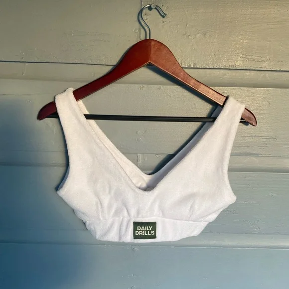 Daily Drills White Women's Terrycloth Set S/XS - Picture 2 of 9